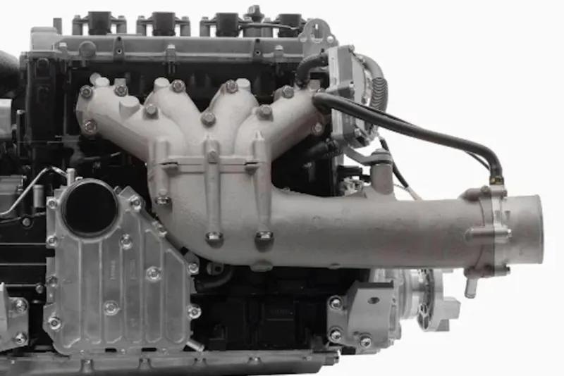 Slide: The Image of Engine component of 2026 Yamaha Boats 255 FSH Sport E, showcasing intricate mechanical design. - 60