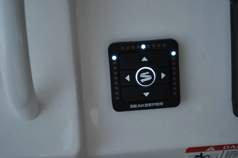 Slide: The Image of Seakeeper control panel on 2025 Regulator 34 Center Console boat. - 36