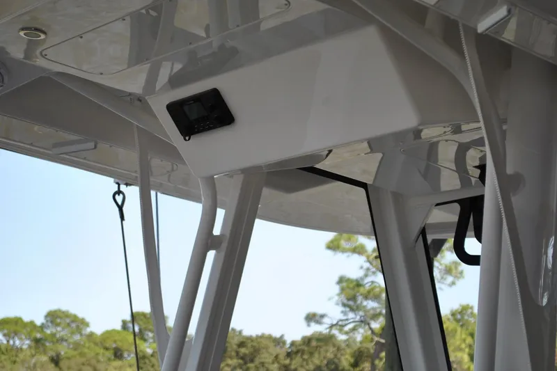 Slide: The Image of 2025 Regulator 34 Center Console boat interior with modern design elements. - 51