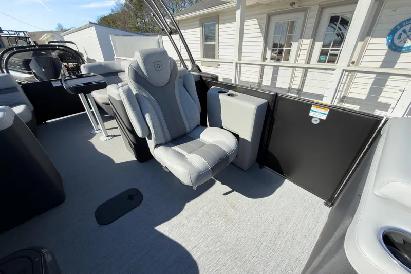 Slide: The Image of 2026 Godfrey Monaco 235 Split Bench interior with luxurious seating and modern design. - 45