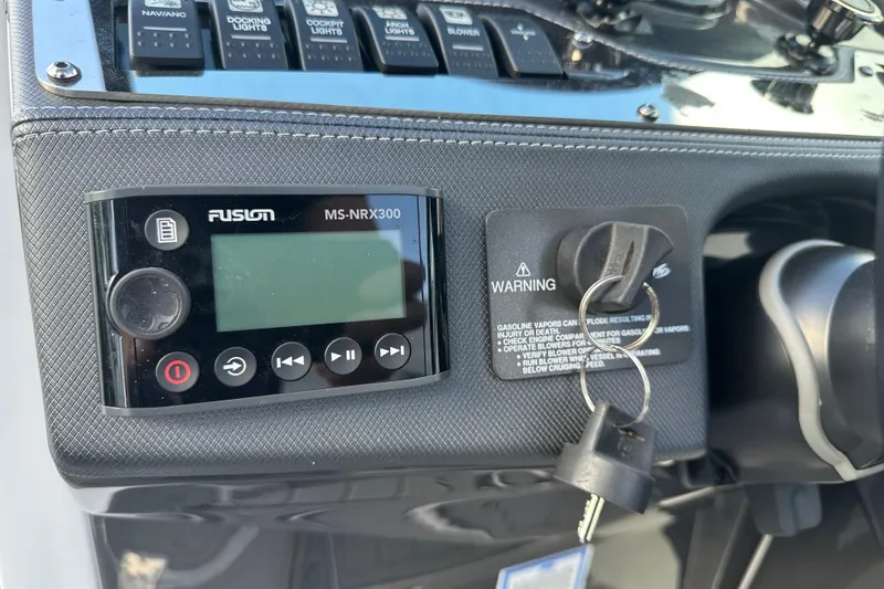 Slide: The Image of JL Audio speaker on 2019 Monterey 278SS Super Sport boat. - 22