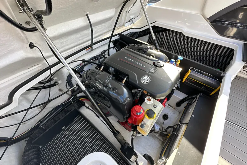 Slide: The Image of Control panel of a 2019 Monterey 278SS Super Sport boat with 12V DC switches. - 30
