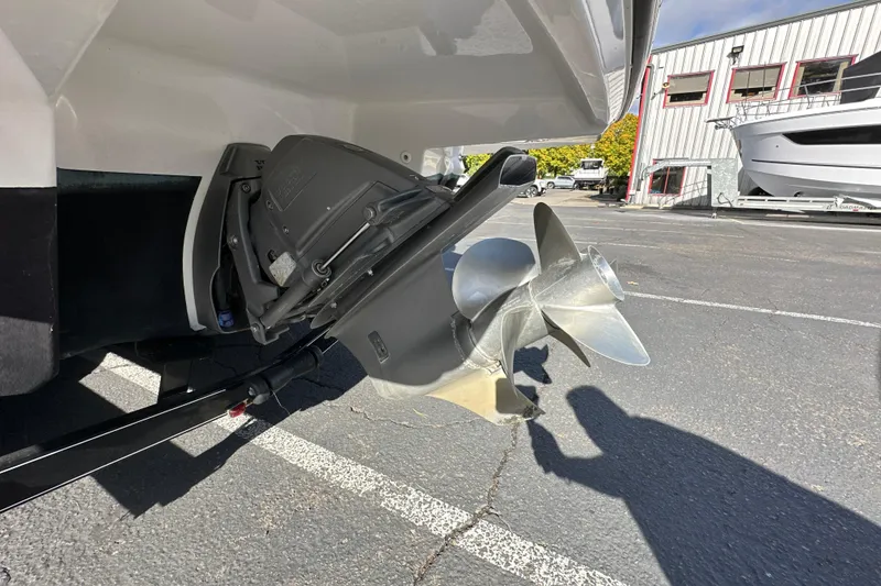Slide: The Image of 2019 Monterey 278SS Super Sport boat on trailer in sunny parking lot. - 4
