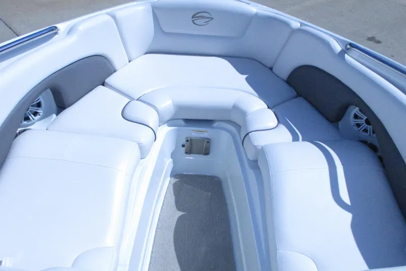 Slide: The Image of 2017 Crownline 255 SS boat engine, featuring a 6.2-liter Mercury 300 horsepower motor. - 8