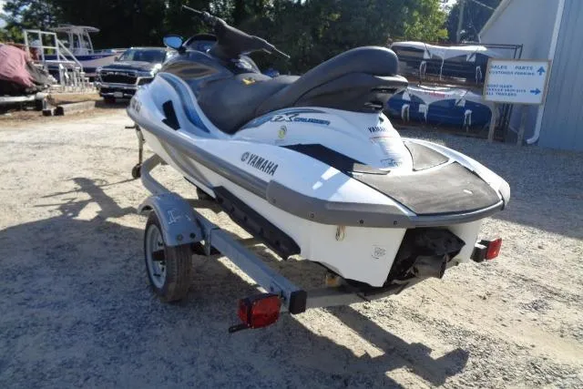 Slide: The Image of 2004 Yamaha WaveRunner FX Cruiser on trailer, parked outdoors. - 5