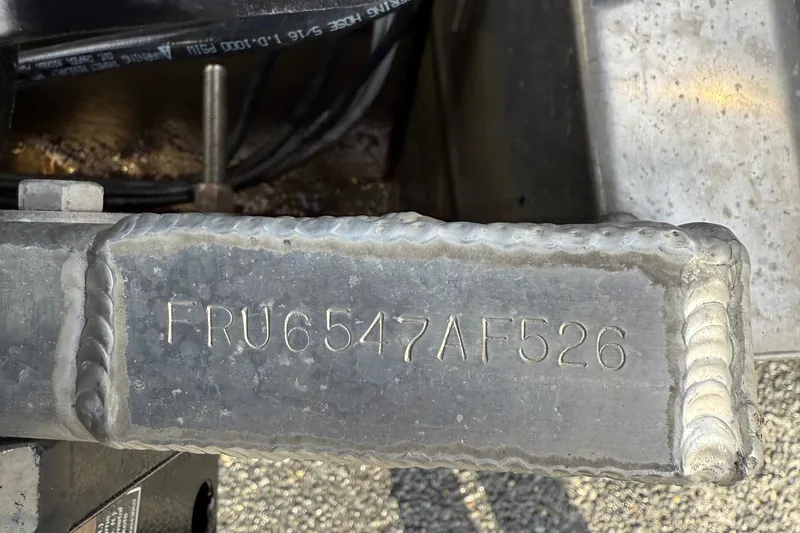 Slide: The Image of Close-up of a metal part with engraved code "FRU6547AF526" on a 2026 Berkshire 23CL STS. - 15
