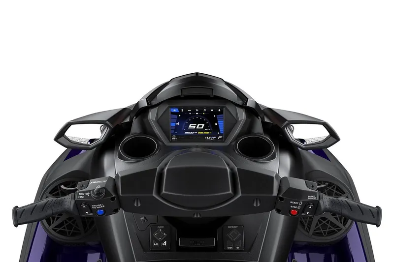 Slide: The Image of Manufacturer Provided Image: 2026 Yamaha WaveRunner FX SVHO dashboard with digital display and controls. - 4