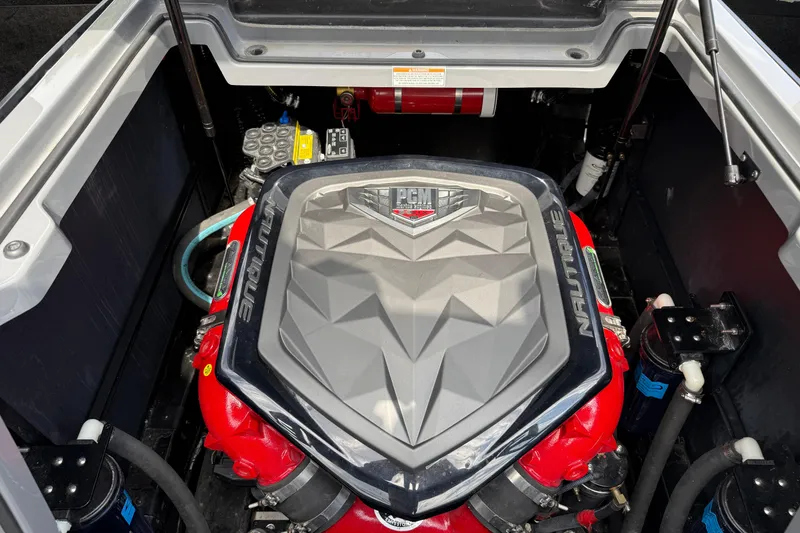 Slide: The Image of Engine compartment of 2018 Nautique Super Air Nautique G23 boat. - 34