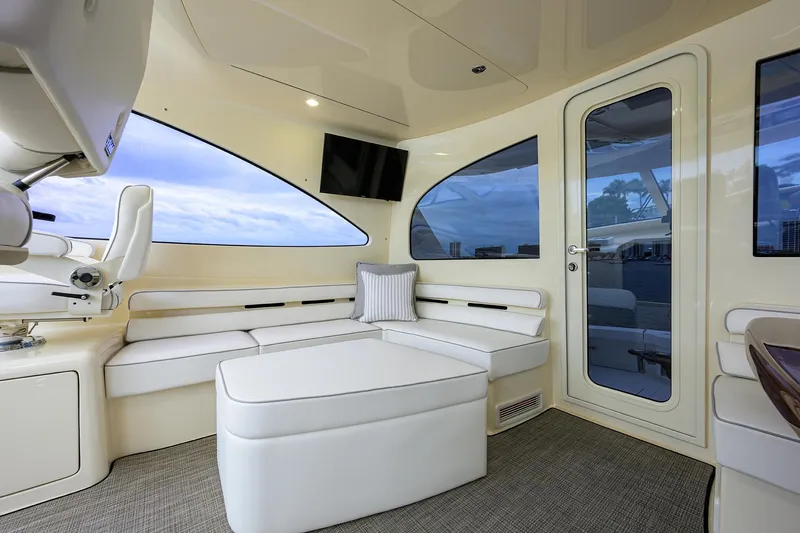 Slide: The Image of Viking 54 TROUBLE FREE - Flybridge Seating & TV - 16