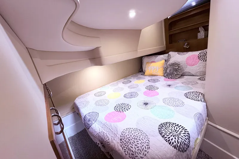 Slide: The Image of Luxurious interior of 2003 Carver 360 Sport Sedan with plush seating and modern decor. - 9