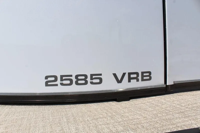 Slide: The Image of 2026 Avalon Catalina Versatile Rear Bench 25 FT, model number 2585 VRB. - 21