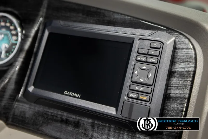 Slide: The Image of Garmin navigation system in 2026 Avalon LSZ QLS boat dashboard, featuring control buttons. - 40