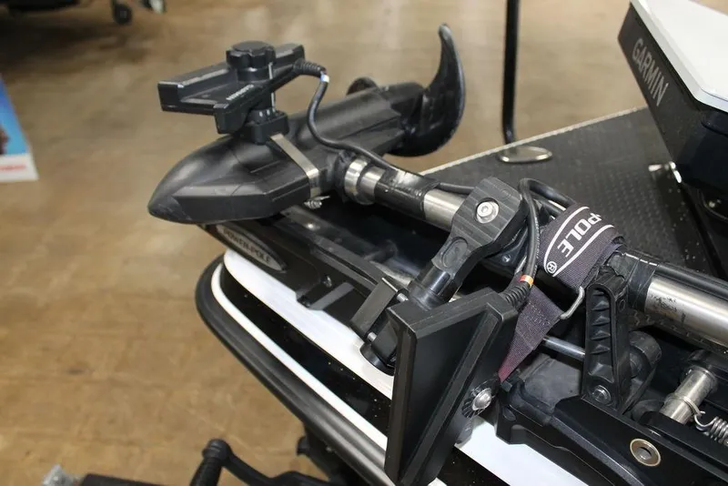 Slide: The Image of Close-up of a 2026 Phoenix 21 XE boat's advanced trolling motor system. - 3