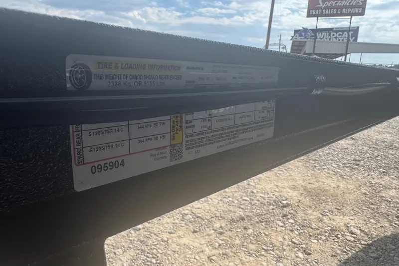 Slide: The Image of Tire and loading information on a 2026 Phoenix 721 ZXL trailer. - 13