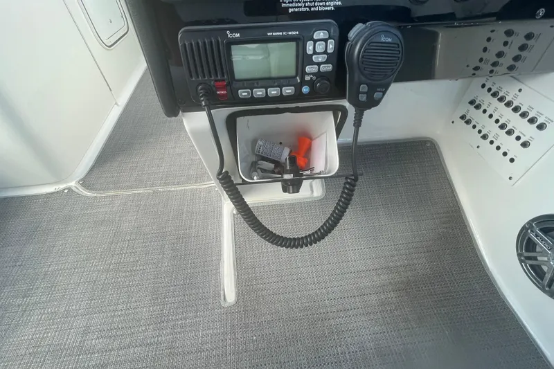 Slide: The Image of 2016 Formula 310 Bowrider dashboard with radio and control panel. - 41