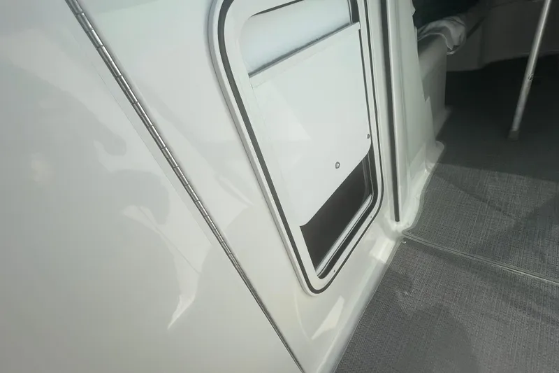 Slide: The Image of 2016 Formula 310 Bowrider cabin door with sleek design and modern interior. - 45