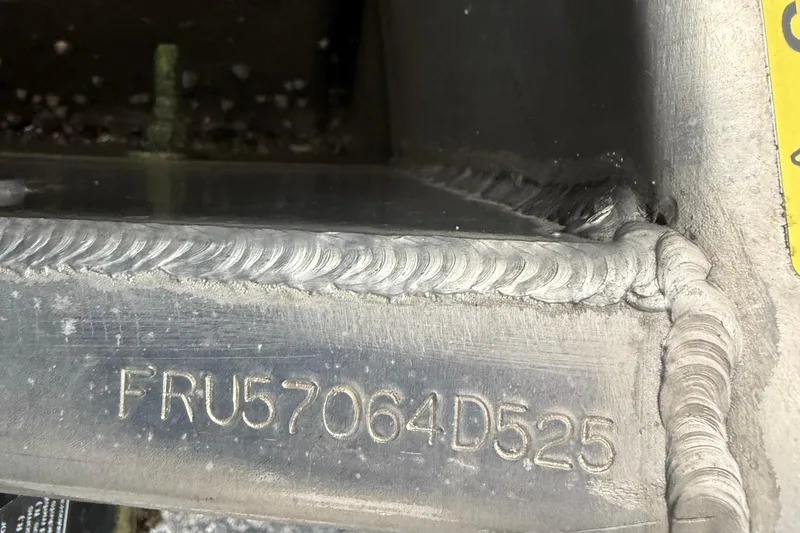 Slide: The Image of Hull identification number on a 2025 Berkshire 22RFX CTS boat. - 16