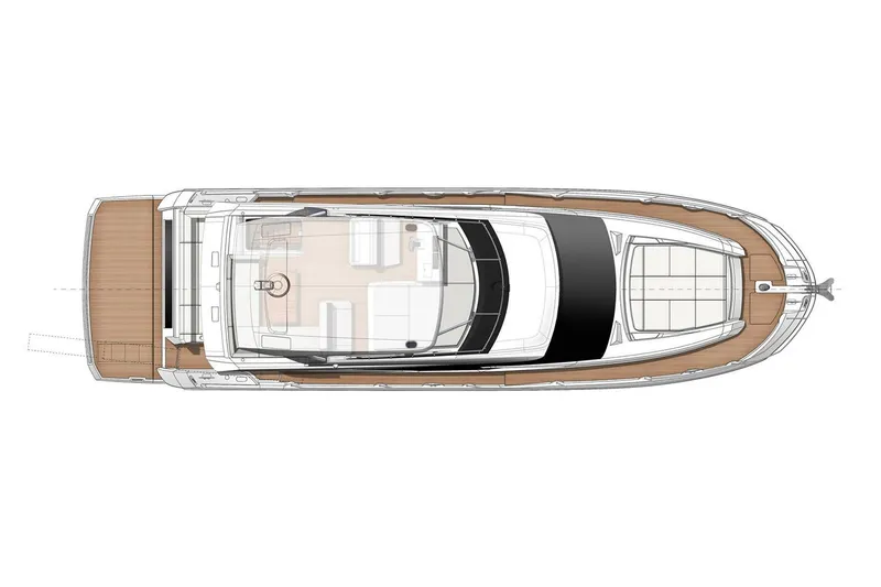 Slide: The Image of Manufacturer Provided Image: Top view of 2023 Prestige 520 yacht layout. - 80