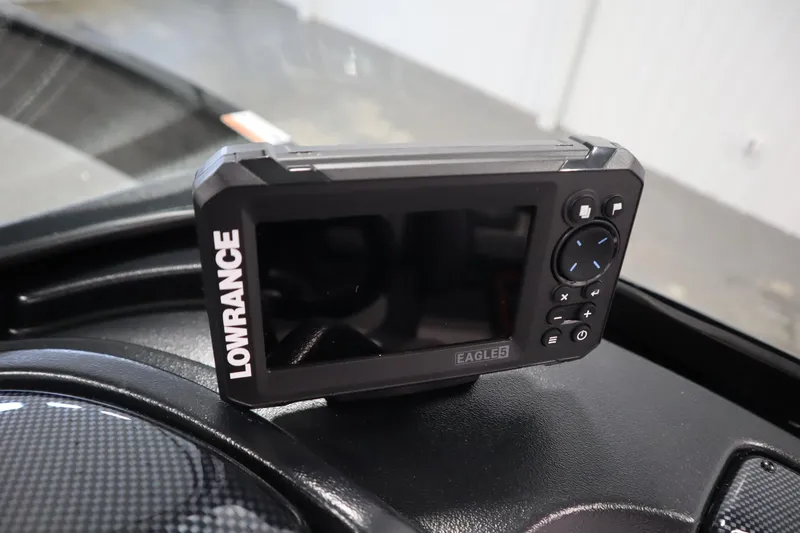 Slide: The Image of Lowrance Eagle5 fish finder on 2026 Lowe Fishing Machine 175 dashboard. - 27