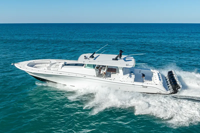 Slide: The Image of 2026 HCB 65 Estrella luxury yacht cruising on open ocean waters. - 43