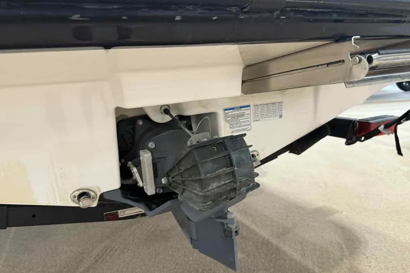 Slide: The Image of 2022 Yamaha Boats SX190 jet drive system close-up. - 26