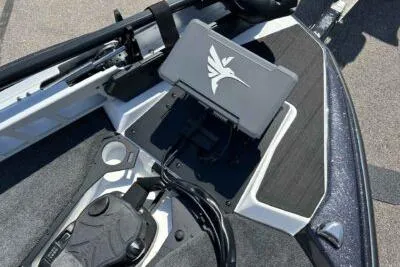 Slide: The Image of 2026 Skeeter ZXE20 boat dashboard with advanced navigation system. - 8