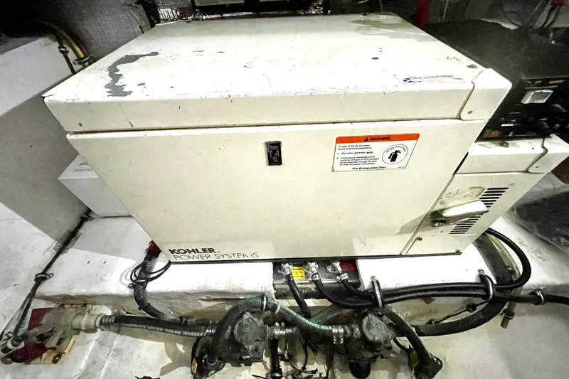 Slide: The Image of Kohler power system in 2005 Chaparral 270 Signature boat engine room. - 23