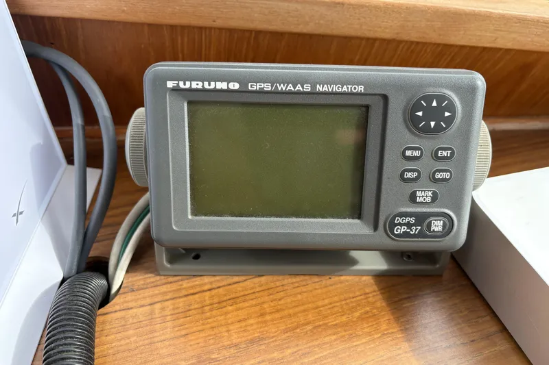 Slide: The Image of Furuno GPS/WAAS Navigator on 1984 Grand Banks Classic boat, model GP-37. - 34