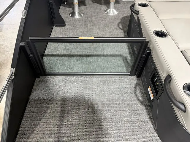 Slide: The Image of Interior of 2026 Barletta Cabrio 24UE 3T with seating area. - 12