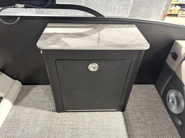 Slide: The Image of Interior of 2026 Barletta Cabrio 24UE 3T with modern cabinet. - 21