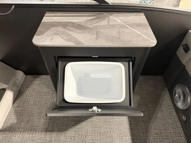 Slide: The Image of Interior of 2026 Barletta Cabrio 24UE 3T with built-in cooler. - 22