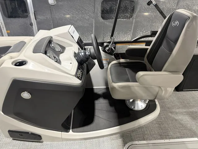 Slide: The Image of Interior of 2026 Barletta Cabrio 24UE 3T with steering console. - 29