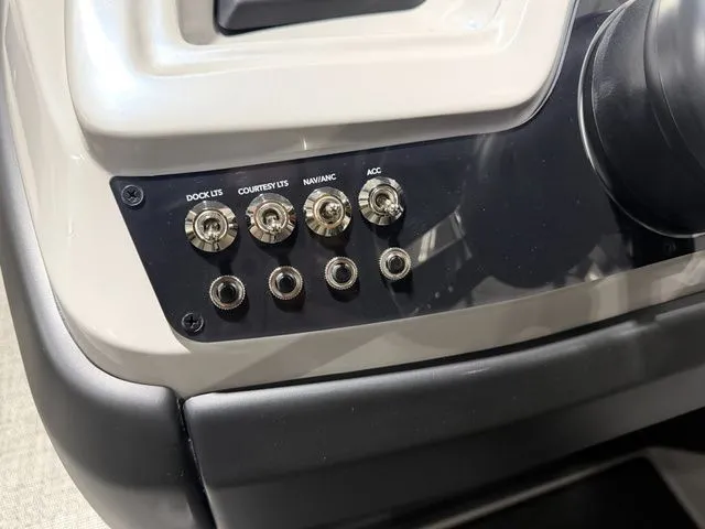 Slide: The Image of Control panel of 2026 Barletta Cabrio 24UE 3T boat. - 33