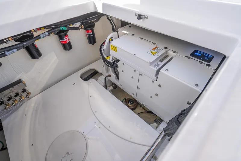 Slide: The Image of Engine compartment of 2026 HCB 53 Suenos RXV, showcasing advanced marine technology. - 46