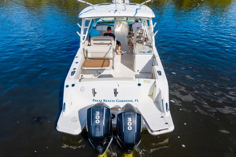 Slide: The Image of 2019 Boston Whaler 320 Vantage boat on water, Palm Beach Gardens, FL. - 18