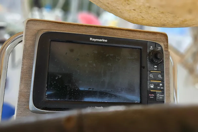 Slide: The Image of Control panel of a 2010 Beneteau Oceanis 34 GT sailboat with navigation instruments. - 8