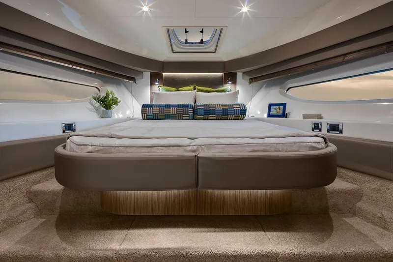 Slide: The Image of Luxurious interior of 2017 Sea Ray Sundancer 460 yacht with cozy seating and elegant decor. - 13
