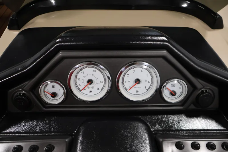 Slide: The Image of Dashboard gauges of 2026 Bentley Pontoons 243 Swingback Tri-toon boat. - 21