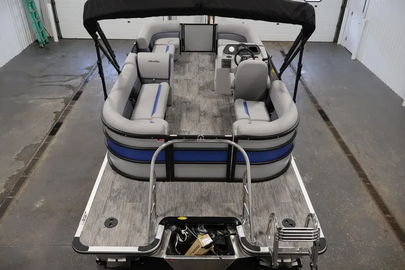 Slide: The Image of 2026 Bentley Pontoons 203 Bolt Tri-Toon with spacious seating and modern design. - 9