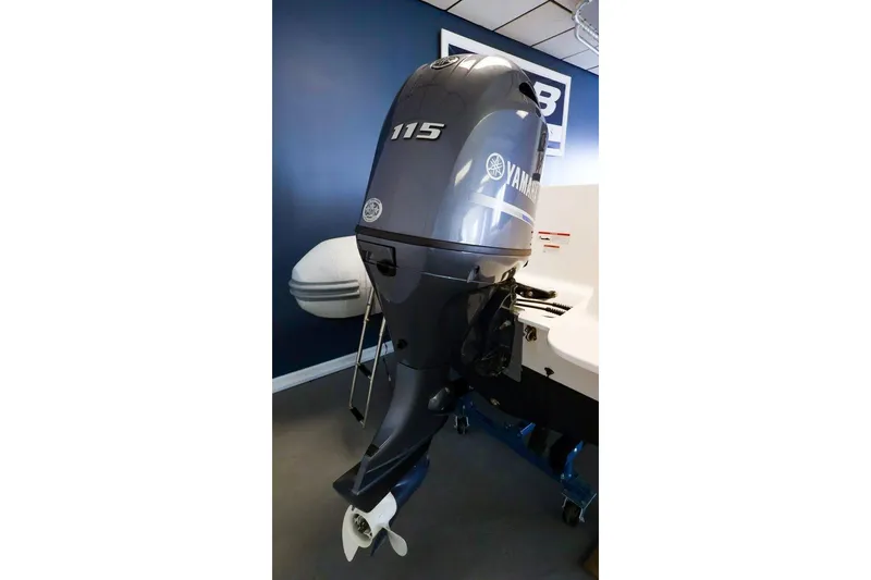 Slide: The Image of 2023 AB Inflatables Oceanus 19 VST with Yamaha 115 outboard motor. - 8