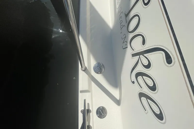 Slide: The Image of 2007 Parker 2820 XLD Sport Cabin boat with custom lettering on the side. - 80