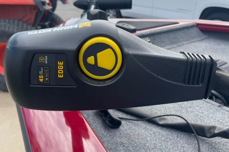 Slide: The Image of Minn Kota Edge trolling motor on 2022 Tracker Pro Team 175 TXW boat. - 9