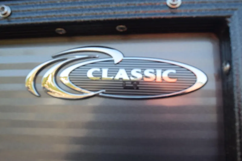 Slide: The Image of 2024 Crest Classic LX 220 SLC logo on a textured surface. - 4