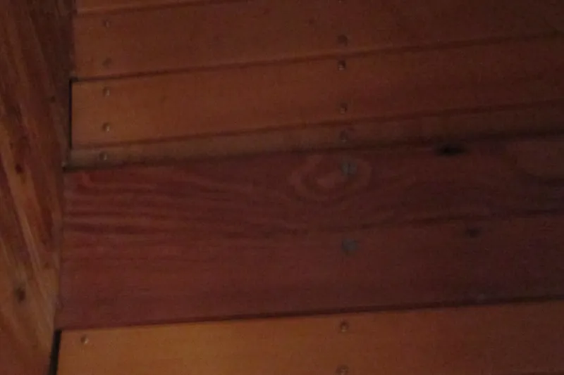 Slide: The Image of Wooden interior of 1955 Custom Gaff Rigged Ketch, showcasing detailed craftsmanship. - 35