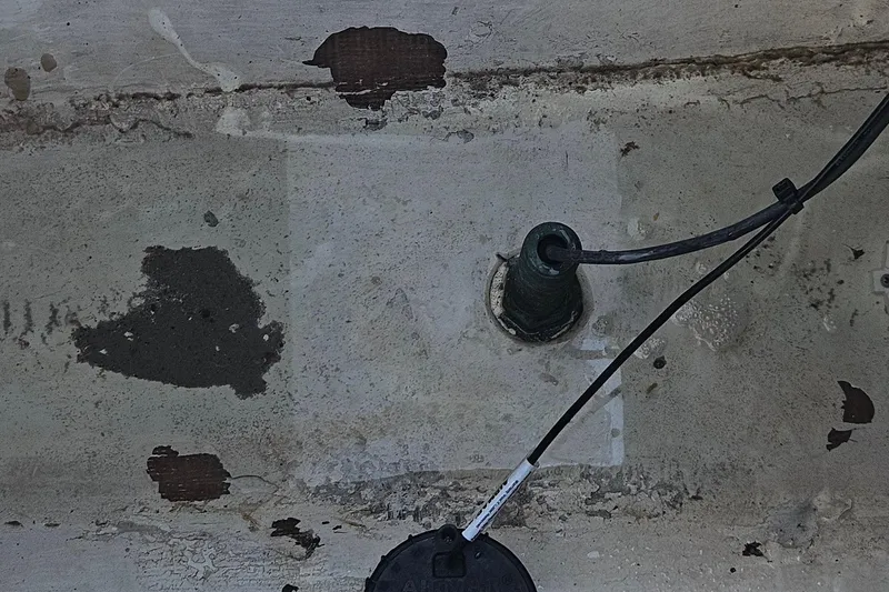 Slide: The Image of Fuel system components in a 2002 Contender 31 Open boat, featuring labeled valves and filter. - 44