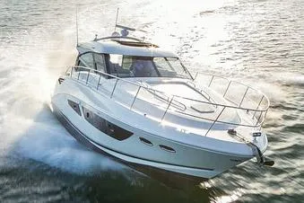 Slide: The Image of Manufacturer Provided Image: 2015 Sea Ray 470 Sundancer cruising on open water. - 61