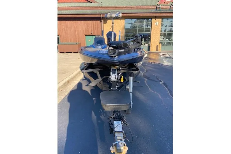 Slide: The Image of 2017 Skeeter FX20 Limited Edition boat on trailer, parked outdoors. - 4