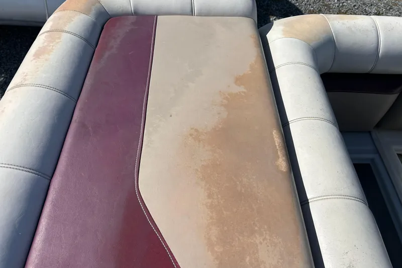 Slide: The Image of Worn boat seat upholstery on a 2003 SWEET WATER 2019RE model. - 47