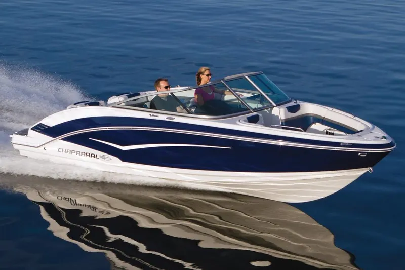 Slide: The Image of Manufacturer Provided Image: 2017 Chaparral Vortex 203 VR boat cruising on calm water. - 14