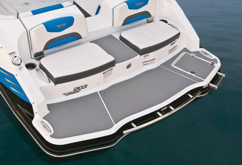 Slide: The Image of Manufacturer Provided Image: 2017 Chaparral Vortex 203 VR boat swim platform with seating and ladder. - 26